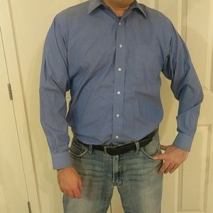 Men's Brooks Brothers non-iron dress shirt blue